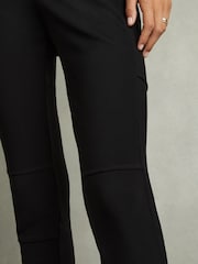 Reiss Black Jules Petite Panelled Jersey Skinny-Fit Trousers - Image 5 of 8