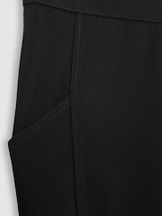 Reiss Black Jules Petite Panelled Jersey Skinny-Fit Trousers - Image 7 of 8
