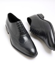 River Island Black Lace up Brogue Derby Shoes - Image 4 of 5