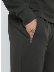 River Island Green Slim Smart Open Hem 100% Cotton Joggers - Image 2 of 4