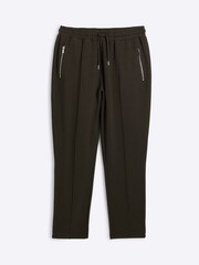River Island Green Slim Smart Open Hem 100% Cotton Joggers - Image 3 of 4