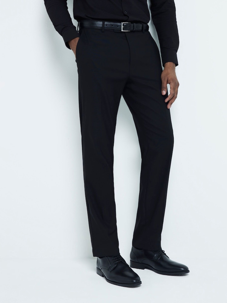 River Island Black Slim Fit Plain Suit Jacket - Image 1 of 6