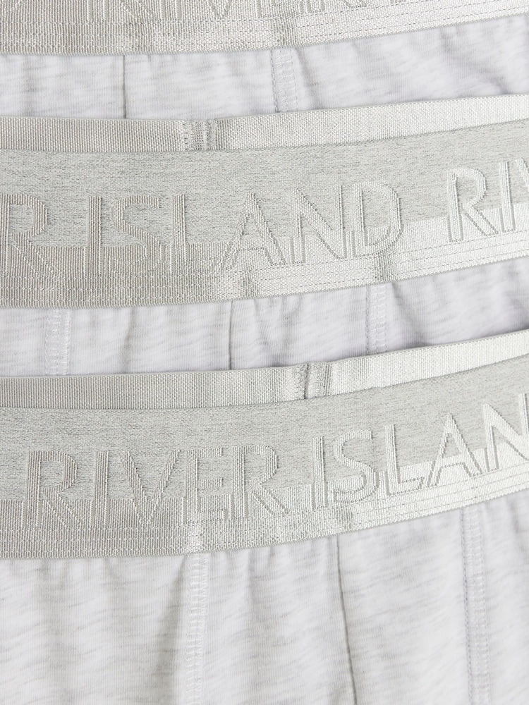 River Island Grey Cotton Stretch Trunks 10 Pack - Image 2 of 4 River Island Grey Cotton Stretch Trunks 10 Pack - Image 2 of 4