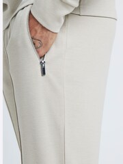 River Island Natural Slim Smart Open Hem 100% Cotton Joggers - Image 3 of 4