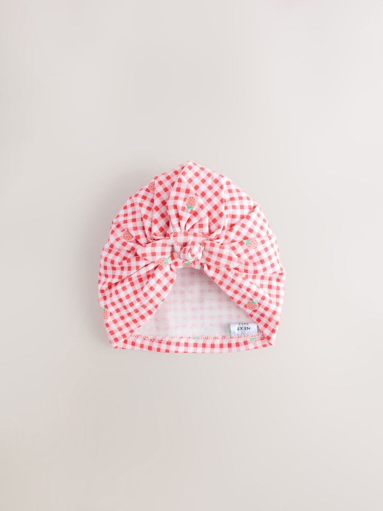 fraise Rouge - Ensemble 4 pièces pour bébé turban et dribble (0mois-2ans) - Image 2 of 8