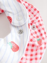 fraise Rouge - Ensemble 4 pièces pour bébé turban et dribble (0mois-2ans) - Image 8 of 8
