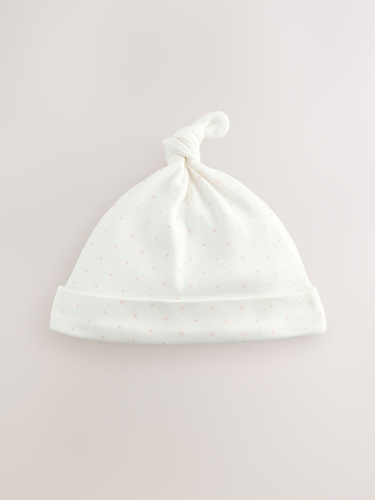Rose souris - Bébé Cravate 100% Coton Top Chapeaux 3 Paquet (0-18mths) - Image 4 of 8