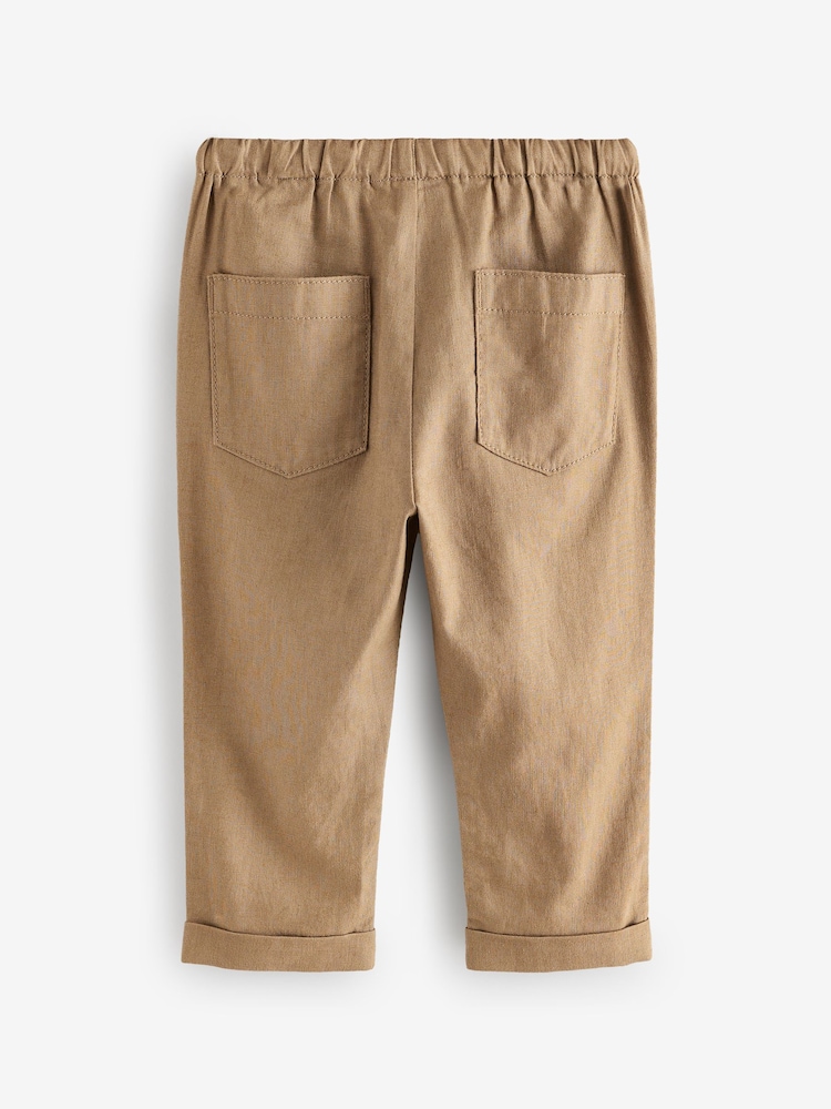 Marron fauve - Blend Pantalon en lin37((b) - Image 6 of 8