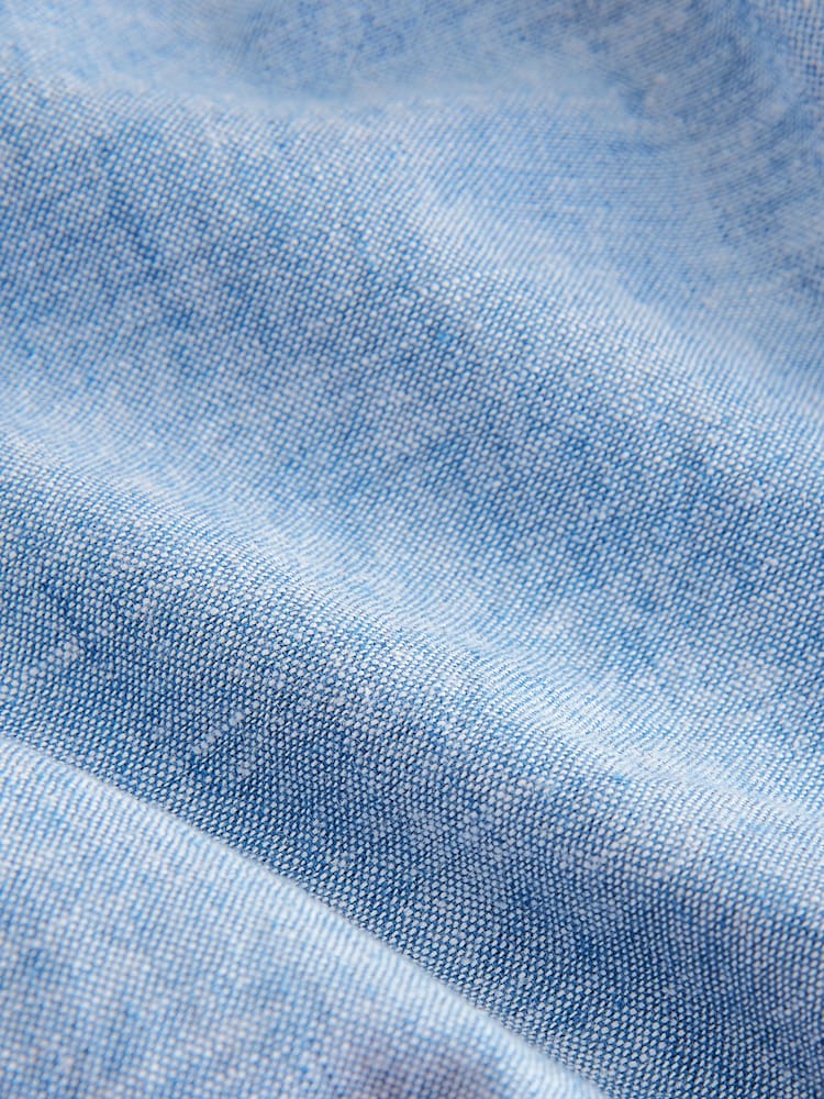 Chambray blauw - Linen Blend Trousers (3mths-7yrs) - Image 7 of 8