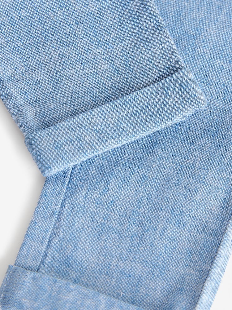 Cambray azul - Pantalones de mezcla de lino (3meses -7años) - Imagen 8 de 8 Cambray azul - Pantalones de mezcla de lino (3meses -7años) - Imagen 8 de 8