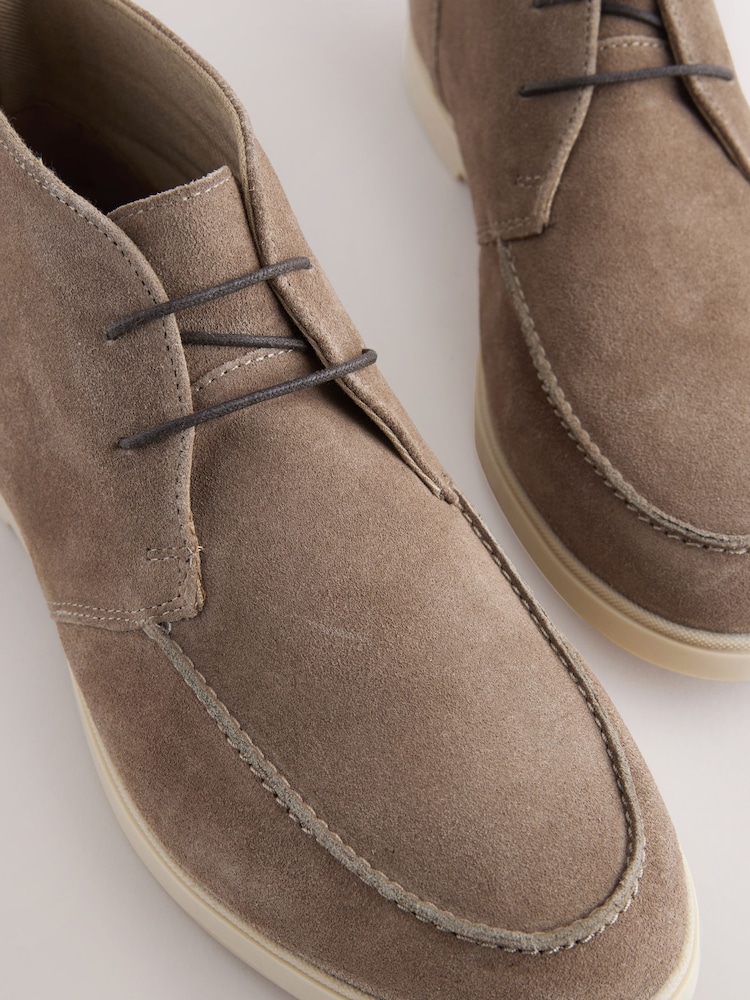 Stone Suede Chukka Boots - Image 4 of 5