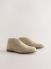Taupe Suede Desert Boots - Image 3 of 7