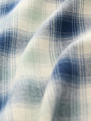 Green 100% Cotton Mineral Short Sleeve Check Shirt - Image 6 of 7