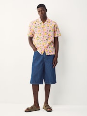 Pink Lemon Fruit Printed Short Sleeve Shirt - Image 2 of 8