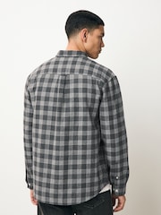 Grey Brushed Check Long Sleeve Shirt - Image 3 of 10