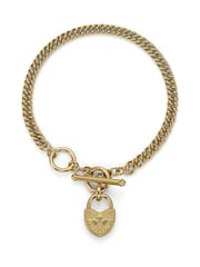 Olivia Burton Gold Tone Olivia Burton IP Lock Heart Toggle Bracelet - Image 3 of 6
