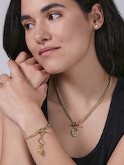 Olivia Burton Gold IP Lock Heart Toggle Necklace - Image 5 of 6