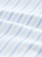 White Stripe Poplin Long Sleeve Oxford 100% Cotton Shirt - Image 9 of 10
