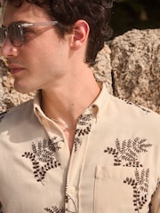 White Embroidered Long Sleeve Shirt - Image 4 of 8