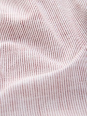 Red/White Textured Long Sleeve 100% Cotton Shirt - Image 9 of 9