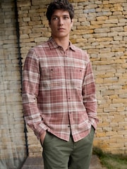Red Long Sleeve Check Western Shirt - Image 1 of 7