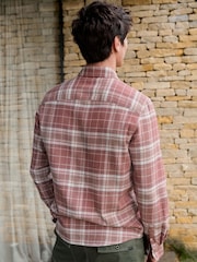 Red Long Sleeve Check Western Shirt - Image 3 of 7