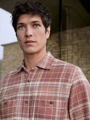 Red Long Sleeve Check Western Shirt - Image 4 of 7