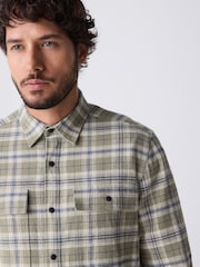 Green Long Sleeve Check Western Shirt - Image 1 of 9