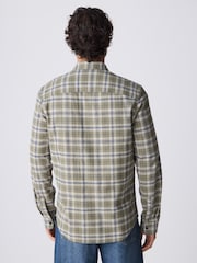 Green Long Sleeve Check Western Shirt - Image 3 of 9