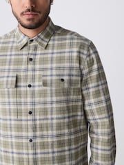 Green Long Sleeve Check Western Shirt - Image 6 of 9