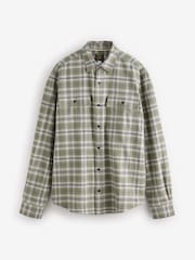 Green Long Sleeve Check Western Shirt - Image 7 of 9