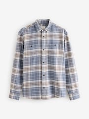 Blue Long Sleeve Check Western Shirt - Image 6 of 8