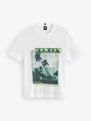 Oakley Palm Print White T-Shirt - Image 1 of 1