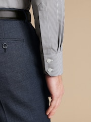 Charles Tyrwhitt – bügelfreies, gestreiftes Slim-Fit-Bengal-Hemd mit Haifischkragen, 100 % Baumwolle - Bild 3 von 6