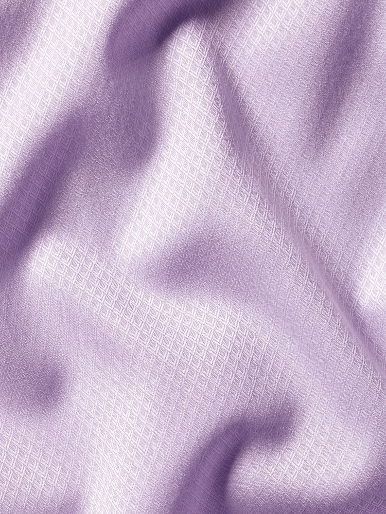 Charles Tyrwhitt Purple Slim fit Egyptian cotton Ascot weave Shirt - Image 6 of 6