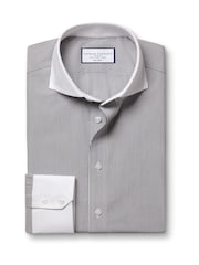 Charles Tyrwhitt Black Slim Fit Non Iron Winchester Bengal 100% Cotton Stripe Shirt - Image 5 of 7