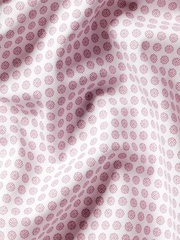 Charles Tyrwhitt Red Slim Fit Non-iron Medallion Print 100% Cotton Shirt - Image 6 of 6