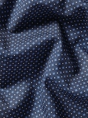 Charles Tyrwhitt Blue Slim Fit Non Iron Petal Print 100% Cotton Shirt - Image 6 of 6