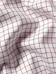 Charles Tyrwhitt Red Slim Fit Egyptian Cotton Windowpane Check Shirt - Image 6 of 6