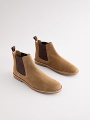 Stone Stitchdown Chelsea Boots - Image 2 of 6