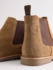 Stone Stitchdown Chelsea Boots - Image 4 of 6