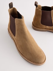 Stone Stitchdown Chelsea Boots - Image 5 of 6