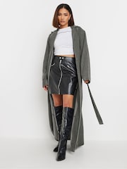 Серый - PixieGirl Petite Denim Trench Coat - Image 1 of 5