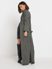 Серый - PixieGirl Petite Denim Trench Coat - Image 2 of 5