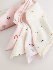 Bright Rainbow Baby Muslins Cloths 4 Pack - Image 4 of 5