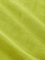 Lime Green Short Sleeves 100% Cotton T-Shirt Dress - Image 3 of 3