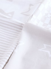 Grey Star Baby Muslins 100% Cotton Cloths 4 Pack - Image 9 of 11