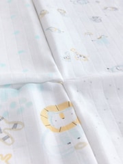 Animal Safari - dojenček Muslins 100% Cotton Cloths 4 komplet - Slika 6 iz 6