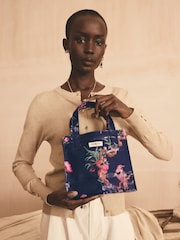 Cath Kidston Navy Birds Small Book Bag - Image 1 of 7