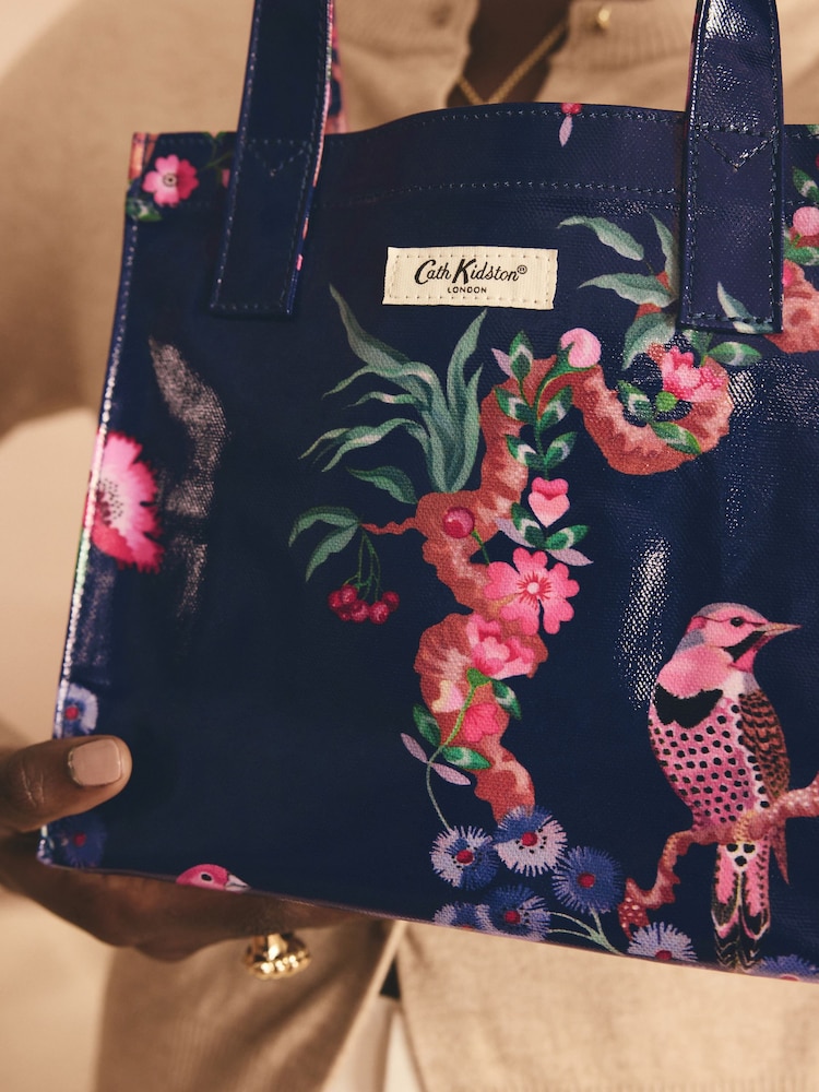 Cath Kidston Navy Birds Small Book Bag - Image 3 of 7
